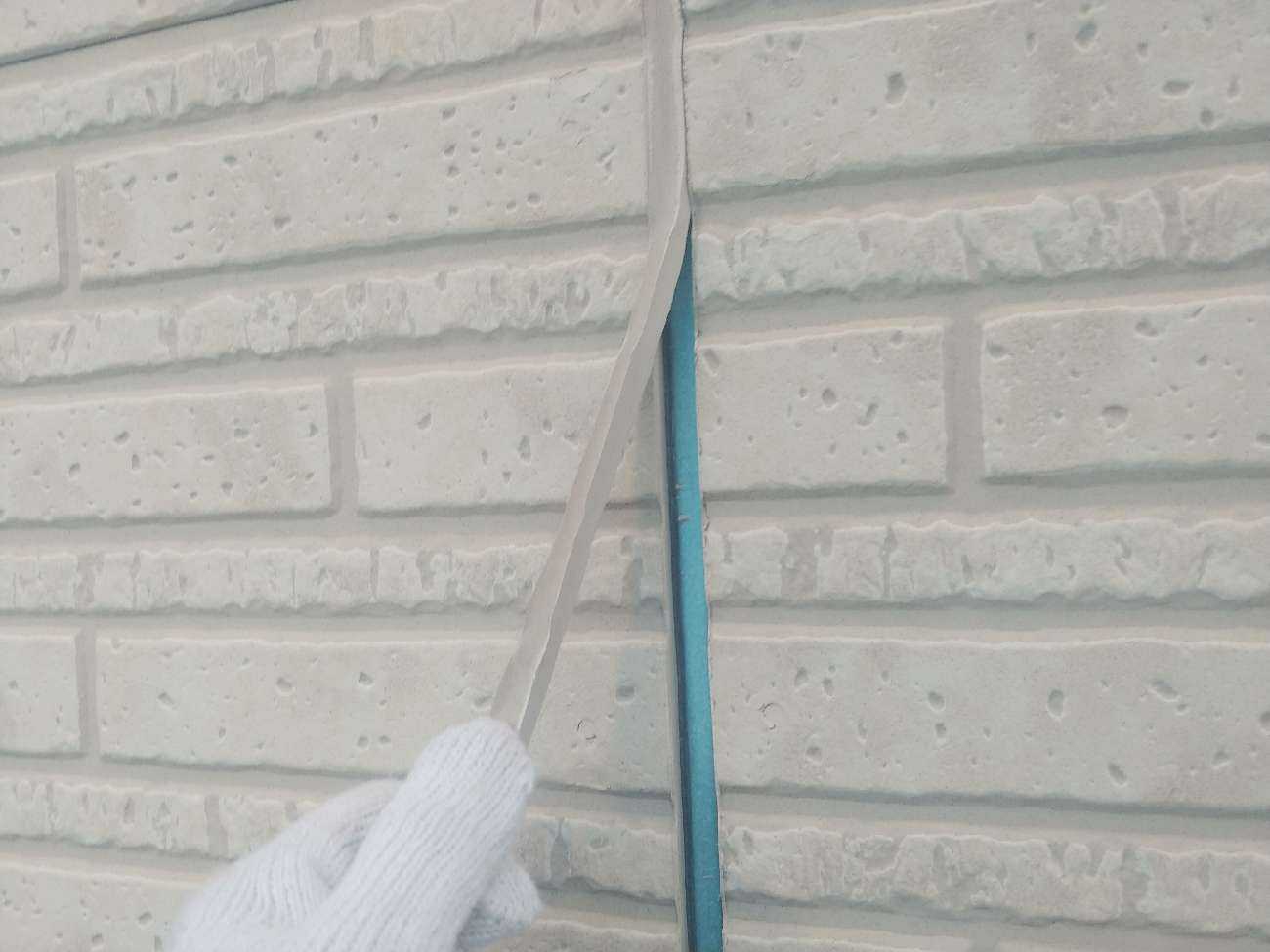 目地シーリングの撤去